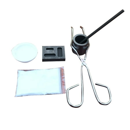

Jygee 6pcs Gold Silver Jewelry Torch Melting Kit Crucible Clamp Mixing Rod Graphite Ingot Mold Set DIY Tool