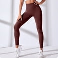 thumbnail image 5 of UngA Anti Cellulite Leggings for Women High Waisted Butt Scrunch Legging Gym Yoga Pants with Tummy Control Workout Yoga Leggings for Women Brown,M, 5 of 7
