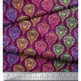 thumbnail image 2 of Soimoi Rayon Fabric Floral & Damask Ethnic Print Fabric by the Yard 56 Inch Wide, 2 of 3