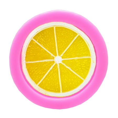 

Lemon Slice Silicone Molds Cake Decorating Tools Bakeware Cupcake Dessert Chocolate Fondant Mold (Pink)