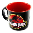 thumbnail image 3 of Jurassic Park Classic Logo Black Ceramic Camper Mug | Holds 20 Ounces, 3 of 8