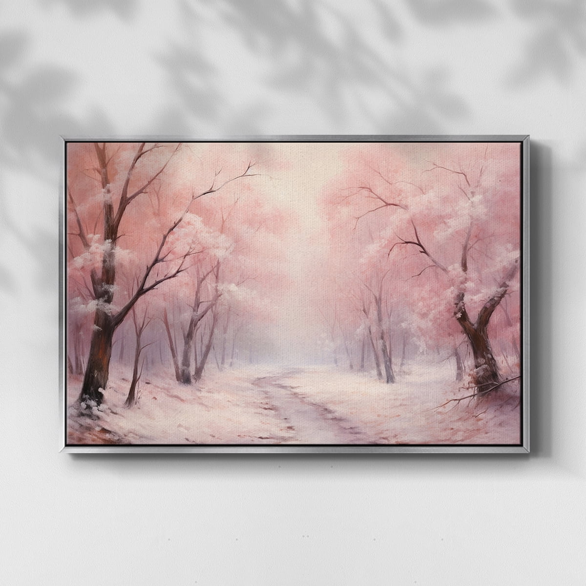 Vintage Landscape-CXCVI By Wexford Home Framed in Silver Wood Gallery Wrapped Canvas 25 in. x 37 in.