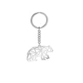 thumbnail image 1 of Stainless Steel Geometric Animal Keychain - Cute Origami Keyring for Animal Lovers at Uni, 1 of 4