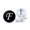 F, variant on Joernso 1 Pair Men Cufflinks Letter Pattern Electroplating Smooth Surface Exquisite Craftsmanship Fashion Item Decorate Alloy Men Fashion A-Z Single Alphabet Cufflinks Custom Accessory