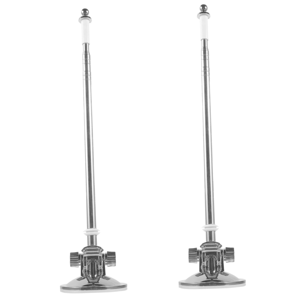 FRCOLOR 2pcs Outdoor Flag Pole Stand Durable Suction Cup Flagpole Stand Display Car Flag Mount Tool