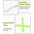 thumbnail image 3 of 2 cuerdas para saltar, cuerda para saltar con cuentas suaves de 10 pies con mango antideslizante ajustable, ajustable sin nudos, entrenamiento físico antienrollamiento, para niños adultos ER, 3 of 5