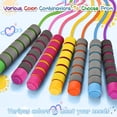 thumbnail image 4 of 2pcs Jump Rope with Skin-Friendly Foam Handles, Adjustable Jumping Rope for Kids, 2.6 m Skipping Rope for Girls Boys Exercise Workout Outdoor, 4 of 7