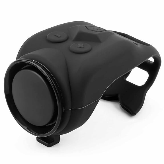 Electric Bike Horn, 120db Loud Bike Horn with Adjustable Volume, USB-C Rechargeable, Portable for E-Bike, Scooter, Bicycle - Black