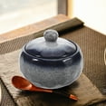 thumbnail image 4 of unbranded Japanese Ceramic Soup Bowl with Lid Small Stew Pot Soup Noodle Bowl Cooking Pot for Home Restaurant Kitchen Small Japanese Soup Bowl with Cover, 4 of 8