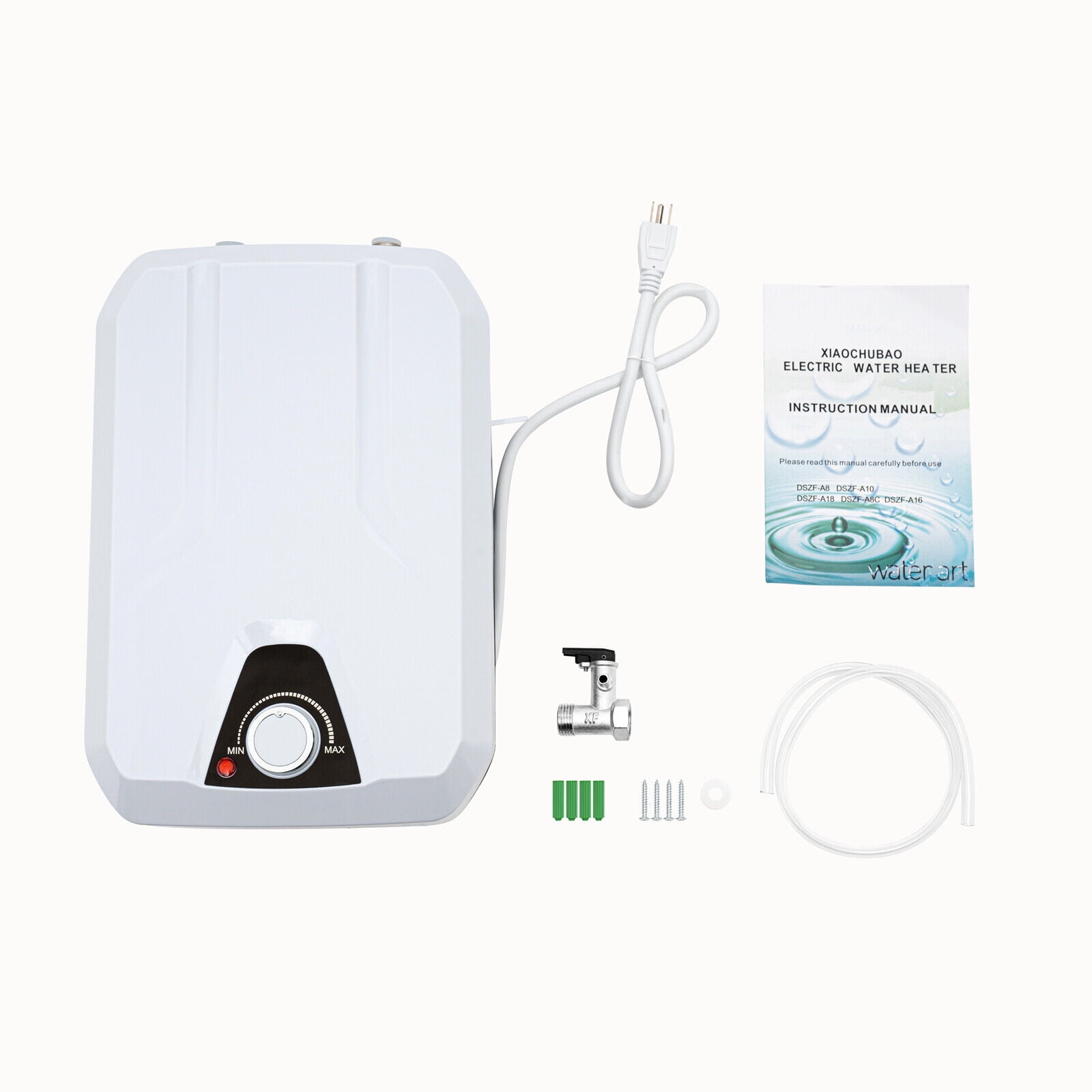 8L Vertical Instant Hot Water Heater Electric Tankless On Demand House Shower Sink 1500W