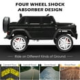 thumbnail image 4 of Gymax 12V Licensed Mercedes-Benz Kids Ride On Car RC Motorized Vehicles w/ Trunk Black, 4 of 10