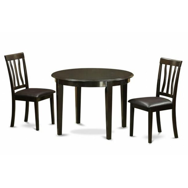 3 Piece Small Kitchen Table And Chairsset Dining Table And 2 Dinette Chairs Walmart Com Walmart Com