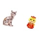 thumbnail image 5 of Figura de escritorio,Estatua de gato en estante,escritorio,oficina,decoración del hogar,Figura decorativa de escritorio de cerámica para decoración del hogar,Estatua de serpiente, 5 of 8