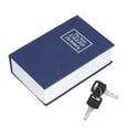 thumbnail image 3 of Safe Box Simulation Book Shape Decorative Storage Money Case for Bedroom Living Room OfficeBlue, 3 of 8