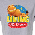 thumbnail image 3 of Garfield  - Living The Dream - Juniors Cropped Cotton Blend T-Shirt, 3 of 5