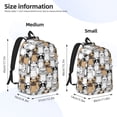 thumbnail image 3 of Honeii French Bulldog 2 Print Canvas College Laptop Backpack, Durable Rucksack Travel Notebook Bag School Backpack Book Bag for Men Women-Medium, 3 of 7
