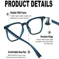 thumbnail image 4 of KANASTAL Oversized Blue Light Blocking Glasses Women Men TR90 Anti-Glare UV400 Protection for Office Gaming Study Deep Blue Frame, 4 of 7