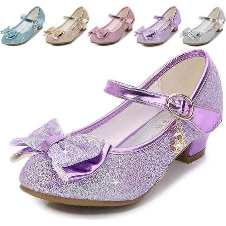

Girls Dress Shoes Wedding Party Heel Mary Jane Princess Flower Shoes (Toddler/Little Kid/Big Kid)
