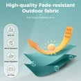 thumbnail image 5 of Alpha Joy 15ft Extra Large Outdoor Patio Double-Sided Umbrella with Solar Lights & Umbrella Base, Turquoise, 5 of 6