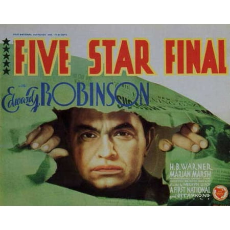 Five Star 36' Natural - LAMINATED POSTER Five Star Final (1931) Laminated Movie Poster Print 24 x 36