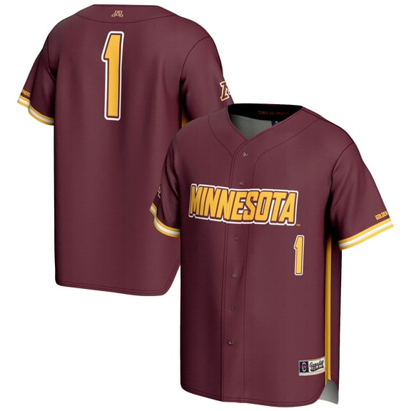 Youth GameDay Greats #1 Maroon Minnesota Golden Gophers Lightweight Baseball Jersey