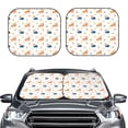 thumbnail image 2 of Wukai Corgi Dog And Heart Car Front Windshield Sun Shade,Sun Visor Shield Block Automotive Interior Protector Blocks UV Rays-Large, 2 of 6