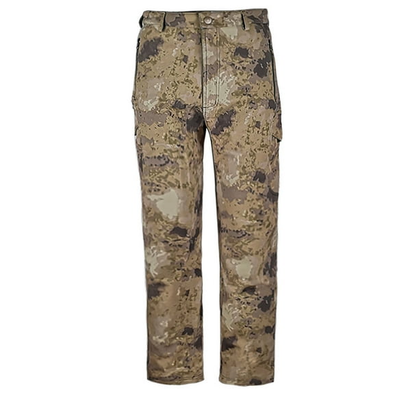 Jamicy Mens Hunting Pants Gifts for Husband Men's Camouflage Outdoor Hiking Multifunctional Fleece Windproof and Water Proofing Straight Zipper Pocket Workwear Pants