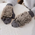 thumbnail image 2 of BKQCNKM Gloves for Cold Weather Winter Gloves Hedgehog Cartoon Cotton Gloves Warm Knitted Women's Fleece Thick Winter Gloves Winter Gloves Women, Dark Gray One Size, 2 of 6