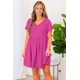 thumbnail image 4 of Vestido de verano liher 2025 con cuello en V y manga corta para mujer, 4 of 5