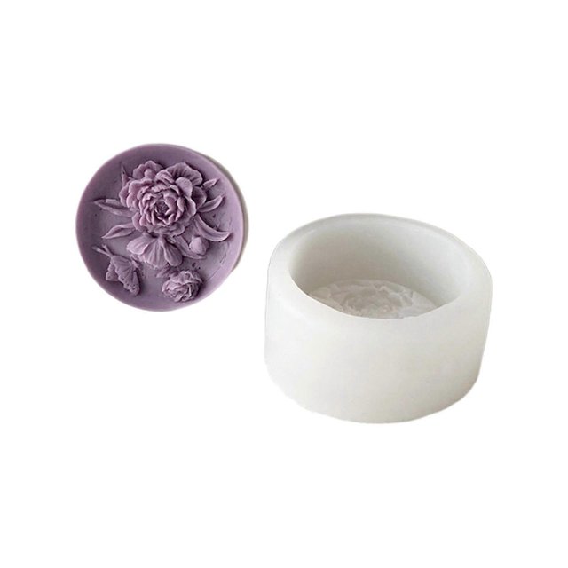 Molde de silicona para hacer postres de chocolate con forma de rosa, fácil de usar.