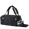 thumbnail image 1 of Bolsa de gimnasio Kookoomia para hombre con 2 soportes para botellas mejorados, color negro, 1 of 7