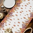 thumbnail image 2 of Brown Turkey with Helmet Table Runner, Autumn Thanksgiving Kitchen Dining Table Decoration for Home Party Decor 13x48 Inches, 2 of 9
