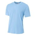 thumbnail image 1 of Camiseta de manga corta de poliéster hilado A4 AZUL CLARO 3XL N3264, 1 of 1