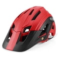 thumbnail image 3 of Lixada Ligero Ciclismo Casco de Bicicleta con Visera Desmontable Bicicleta de Montaña Seguridad Deportiva Casco Protector 16 Ventilaciones Lixada Gorra de ciclismo, 3 of 7