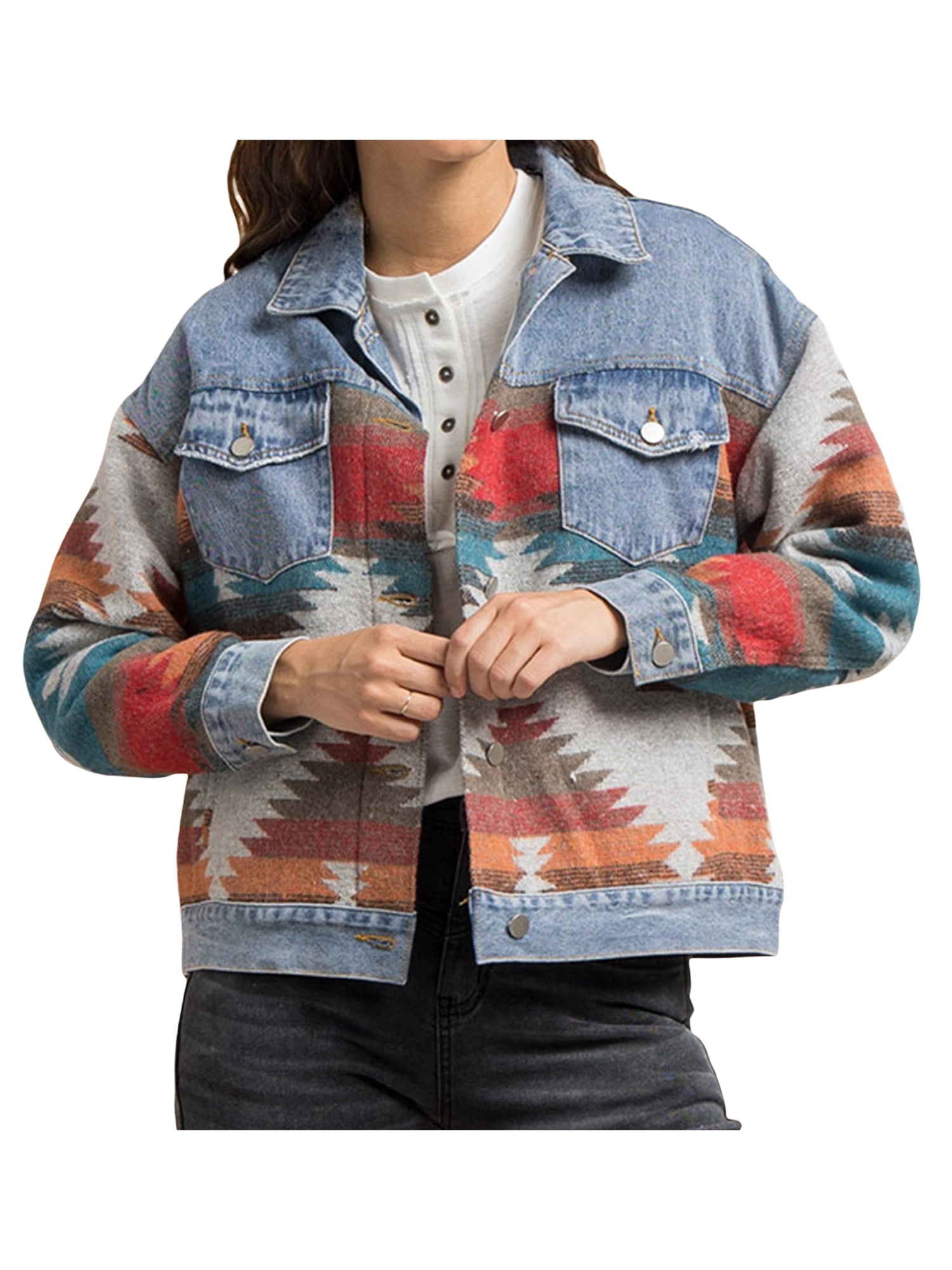 aztec print jacket walmart