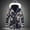 Blue, variant on Men Mid-Length Hooded Camouflage Zipper Buttons Warm Collar Cotton Jacket Coats Blue 14(4XL)