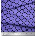 thumbnail image 3 of Soimoi Purple Georgette Viscose Fabric Brush Stroke Abstract Print Fabric by the Yard 42 Inch Wide, 3 of 3