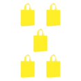 thumbnail image 2 of Decodeary Reusable Eco-Shopping Bag Folding Eco-Friendly Shoulder Storage Bag yellow 5Set, 2 of 6