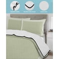 thumbnail image 4 of Quilts Twin XL Size, Sage Green Geometric Soft Comforter Bedding Set for Bed, White Greek Key Design Abstract Modern Art Lightweight Quilted Bedspread with Pillow Cover(2 Pieces), 68x98 Inch, 4 of 6