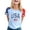 Blue, variant on Lkhaha Tees Tops For Women T-Shirts July 4th Flag Patriotic Independence Day Shoulder Layer Clothes Sky Blue L