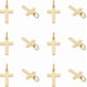 thumbnail image 1 of 12 colgantes dorados chapados en oro de 14 quilates, de Pascua, de metal, con anilla para pulseras, collares, pendientes y bisutería., 1 of 6