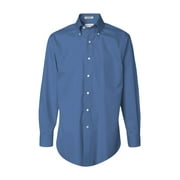 Van Heusen Non-Iron Pinpoint Oxford Shirt in Danish French Blue M | 13V0143