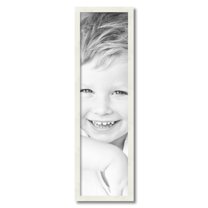 ArtToFrames 9x33" White Picture Frame, White Wood Poster Frame, with Regular Acrylic and 2 (FBPL-5140)