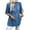 Blue Blouses & Tops, variant on BSDJILFG 100% Cotton T-Shirts for Women Rolled Up V-Neck Polka Dots Print Long Sleeve Button Down Tunic Blouse