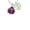 Clear AB, variant on Mini Hot Purple Ladybug  - Clear AB Crystal Heart Sophia Necklace, 18" 1"