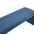 thumbnail image 5 of Porthos Home Cyril Accent Bench for Living Room, Bedroom and Entryway in Sleek Arched Design and Soft Fabric Upholstery, Minimalist Look and Easy-to-match Colors for Every Home and Office, 5 of 6