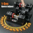 thumbnail image 3 of GIKPAL 160LB(80lbs*2) Adjustable Dumbbells Set,16 in 1 Quick-Select 5-80lbs Weight Adjustable Dumbbells for Full Body Home Workout, 3 of 7