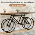 thumbnail image 7 of Tribesigns 70.9-Inch Extra Long Console Table, Narrow Sofa Table with Bicycle Metal Base, Modern Industrial Entryway Table Behind Couch Table for Living Room, Hallway, Entrance, Foyer, 7 of 7