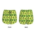 thumbnail image 3 of Susaid Kiwi and Avocado Print Women's High Waisted Running Shorts Quick Dry Athletic Gym Track Workout Shorts Zip Pocket-XX-Large, 3 of 7