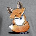 thumbnail image 3 of CafePress - Kiniart Fox Sweatshirt - Crew Neck Sweatshirt, 3 of 5